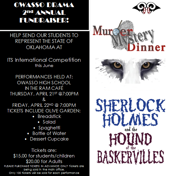 Owasso Drama 2nd Annual Fundraiser April 22 Owassoisms Com