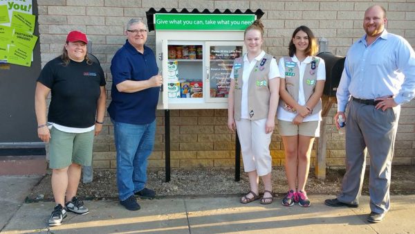 Girl Scouts Donate Little Free Pantry to Owasso Community Resources