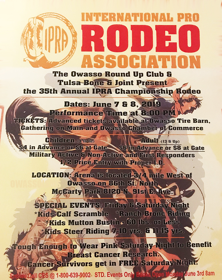 Owasso Round Up Club 35th Annual IPRA Championship Rodeo