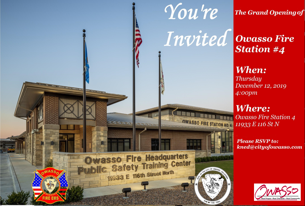 Grand Opening of Owasso Fire Station 4 and Public Safety Training