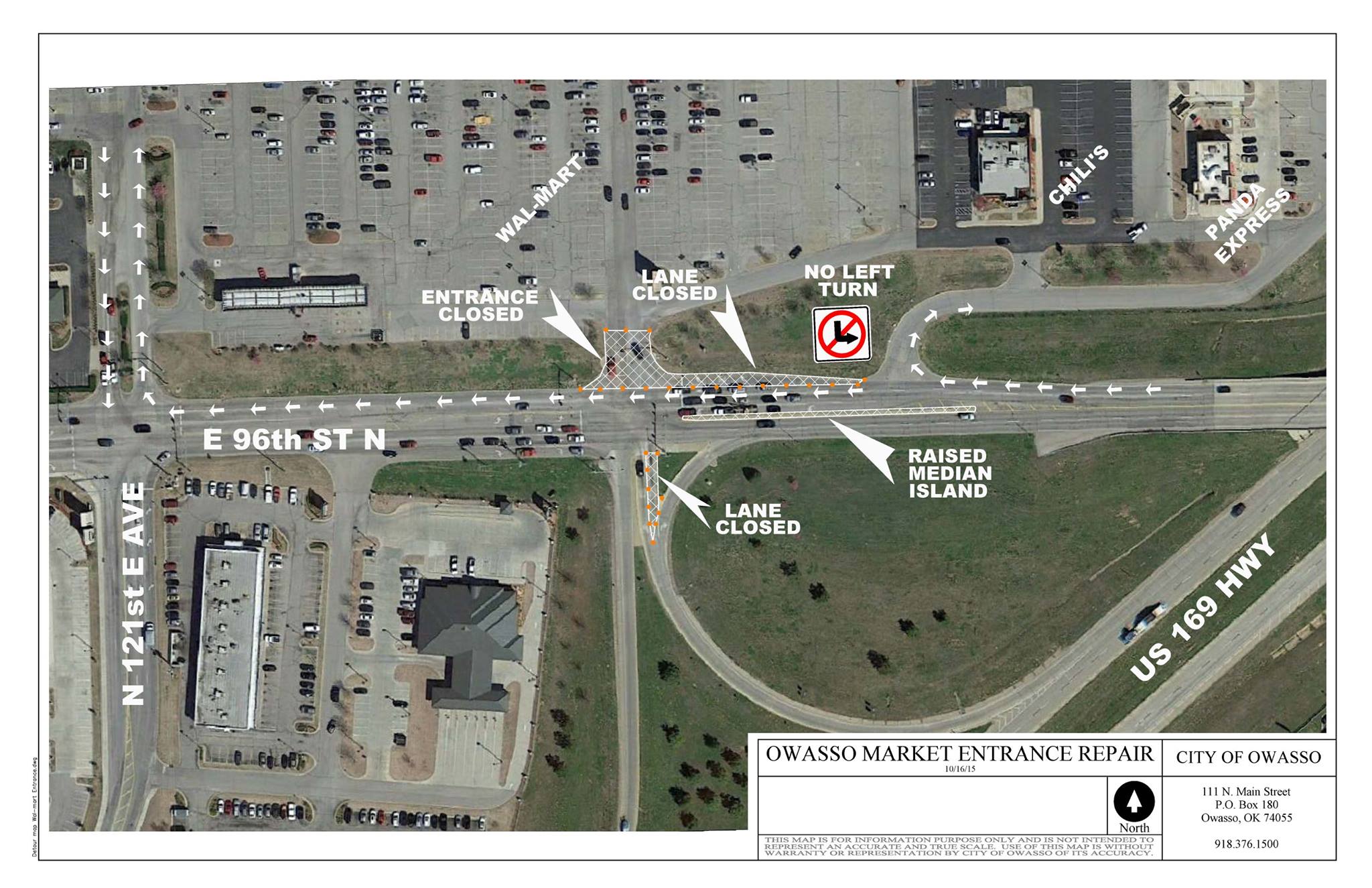 Resurfacing Project to Close 96th Street Walmart Entrance October 26